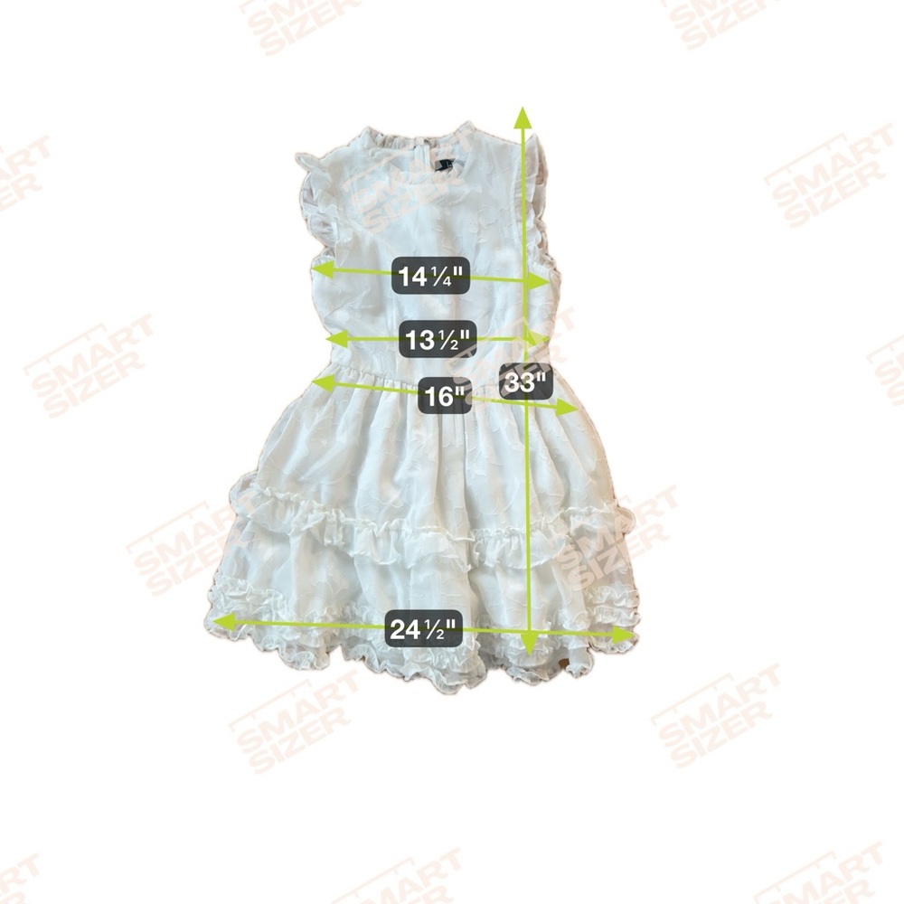 Lulus White Ruffled Dress XS - Picture 8 of 8